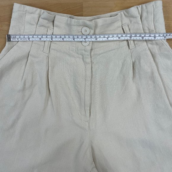 Oak + Fort Linen-Blend Tie Belt Pants - Picture 4 of 6